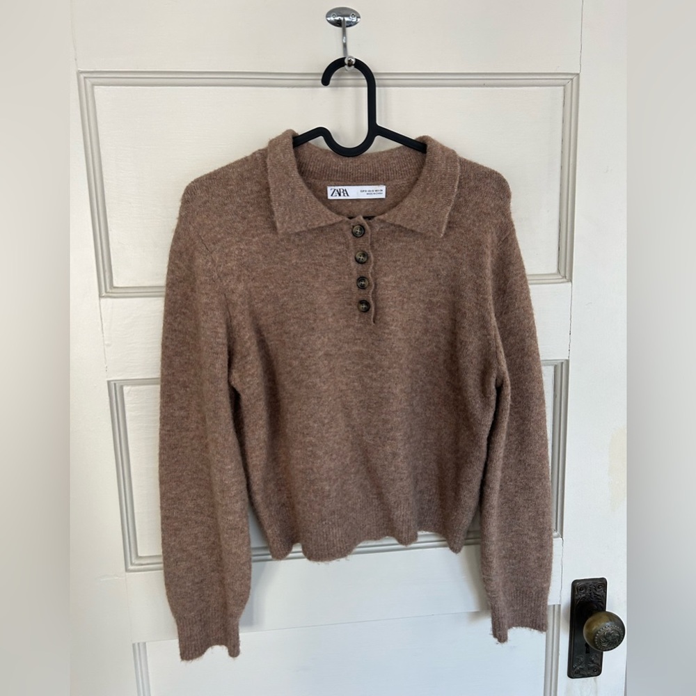 Brown soft Zara sweater